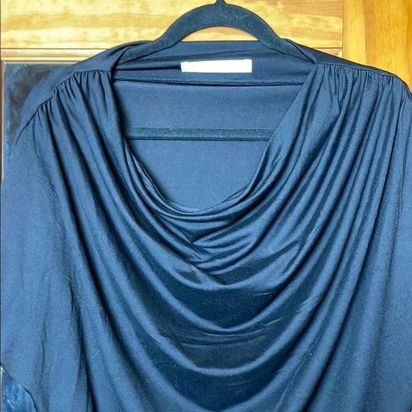 Susana Monaco Black Draped and Ruched Mini Dress, Size M - Picture 4 of 6